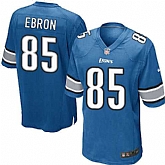 Nike Men & Women & Youth Lions #85 Ebron Blue Team Color Game Jersey,baseball caps,new era cap wholesale,wholesale hats